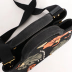 Prada Canapa Hawaii 2Way Handbag in Black x Orange