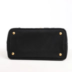 Prada Canapa Hawaii 2Way Handbag in Black x Orange