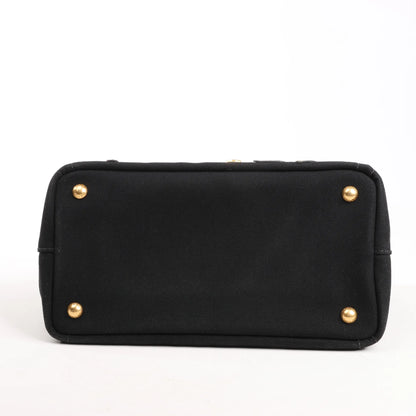 Prada Canapa Hawaii 2Way Handbag in Black x Orange