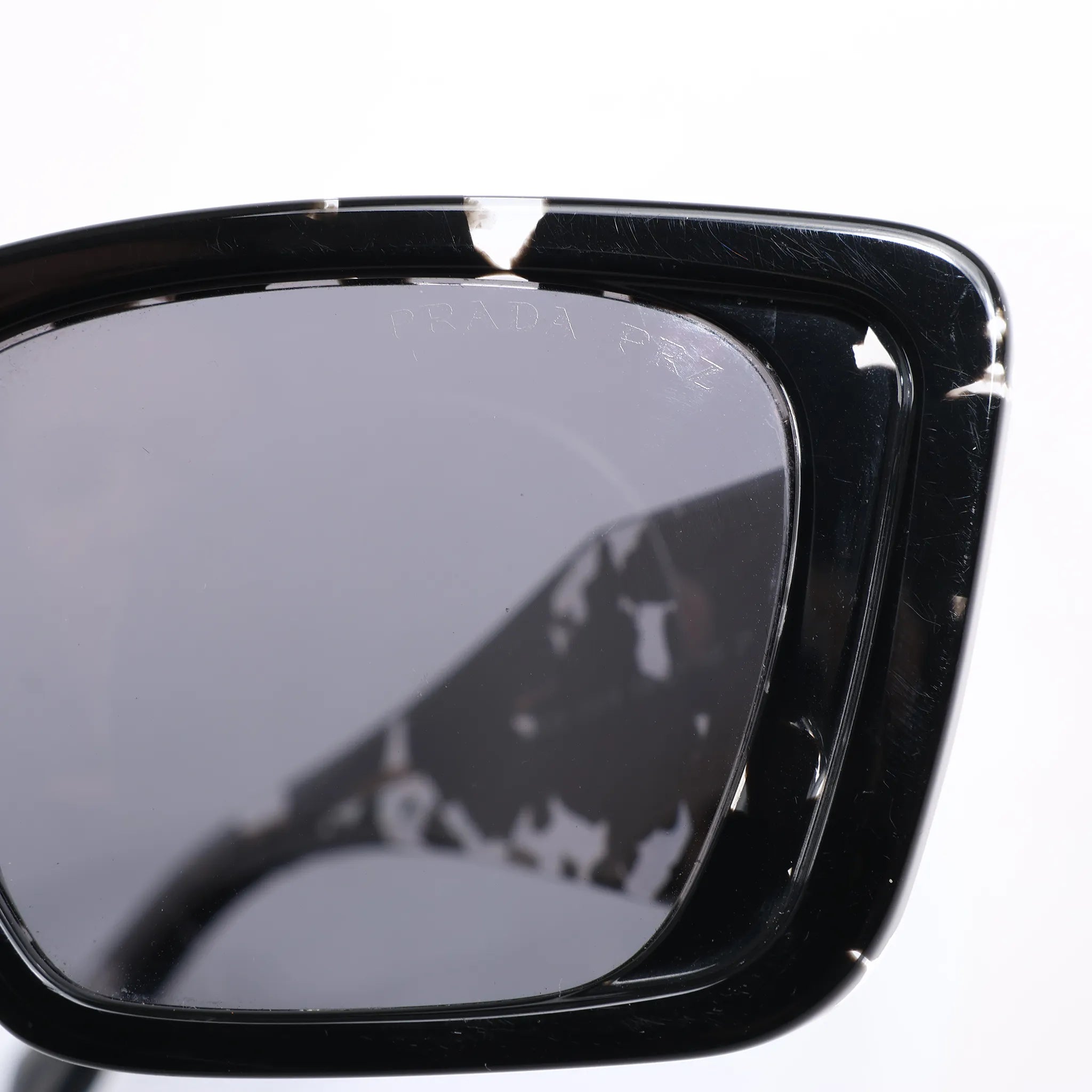 Prada Cat Eye-Frame Sunglasses in Black PR 08Y
