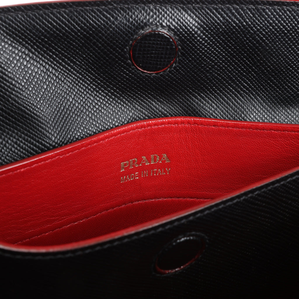 Bolso Prada Cuir Saffiano Lux de piel bidireccional en rosa