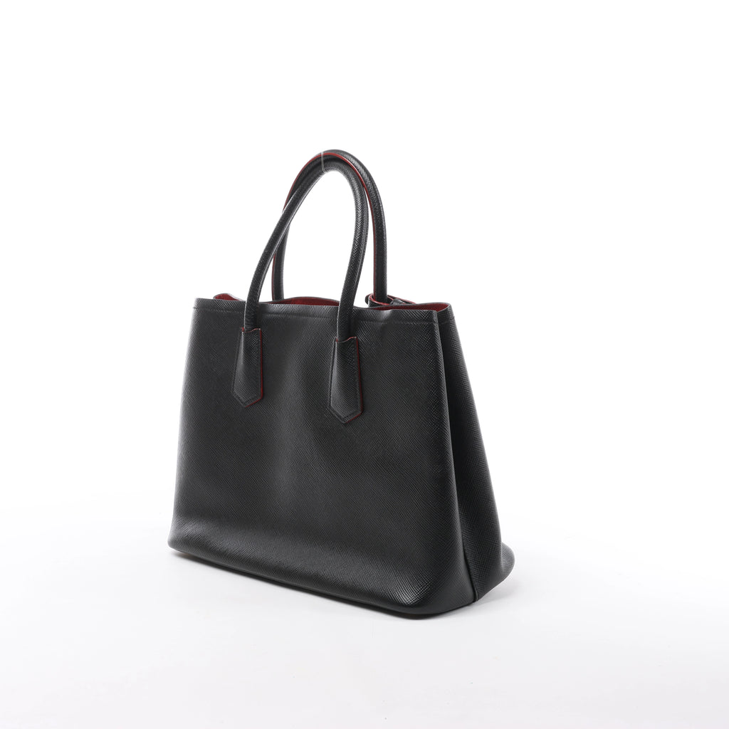 Bolso Prada Cuir Saffiano Lux de piel bidireccional en rosa