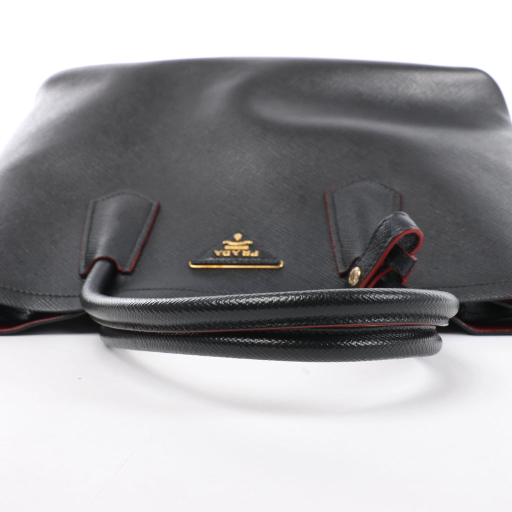 Bolso Prada Cuir Saffiano Lux de piel bidireccional en rosa