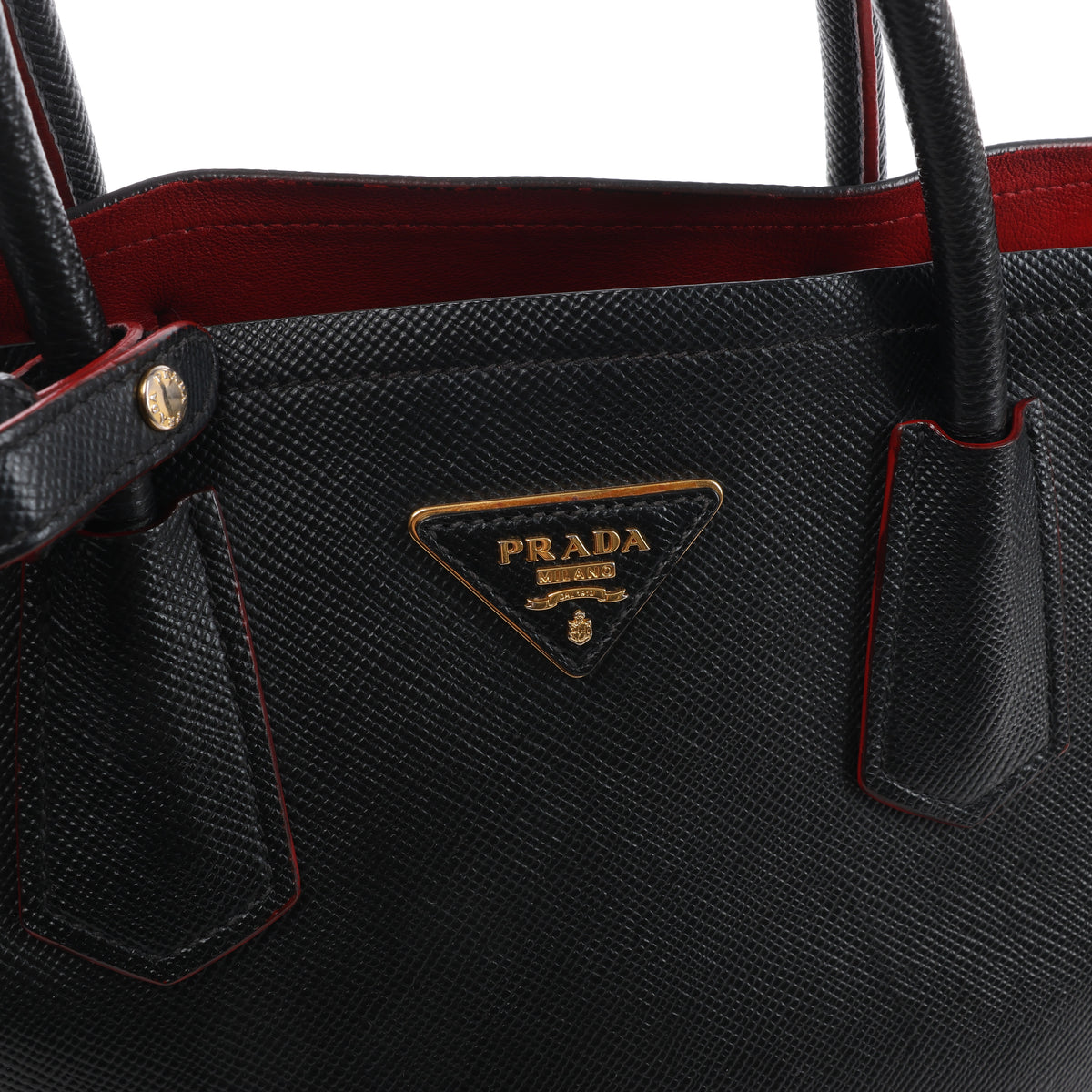 Bolso Prada Cuir Saffiano Lux de piel bidireccional en rosa