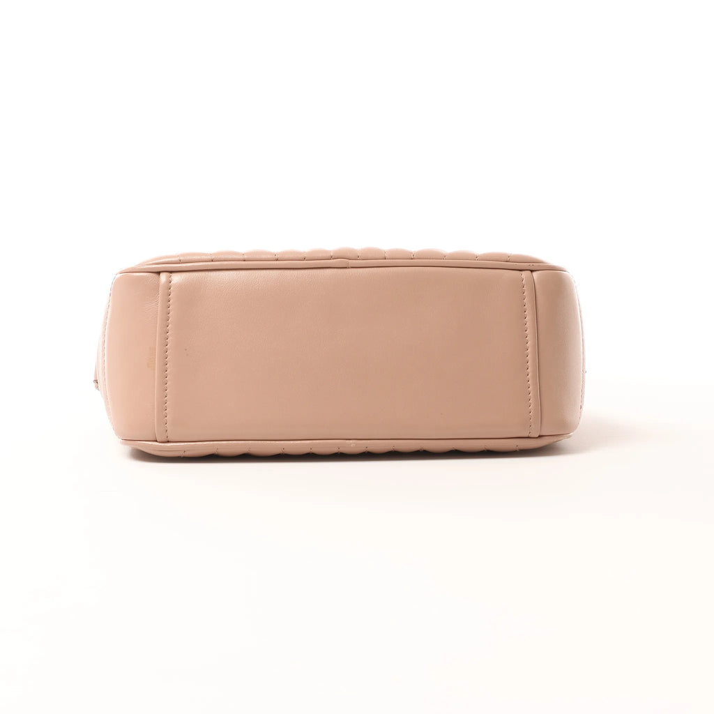 Prada Diagram Leather Chain Crossbody Bag in Pink 1BH083
