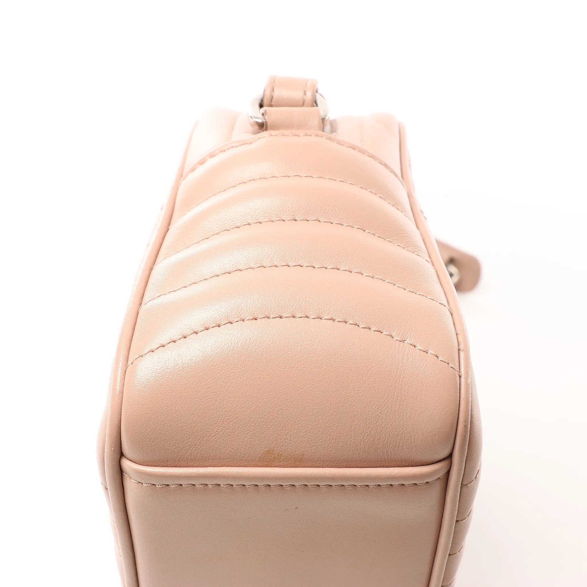 Prada Diagram Leather Chain Crossbody Bag in Pink 1BH083