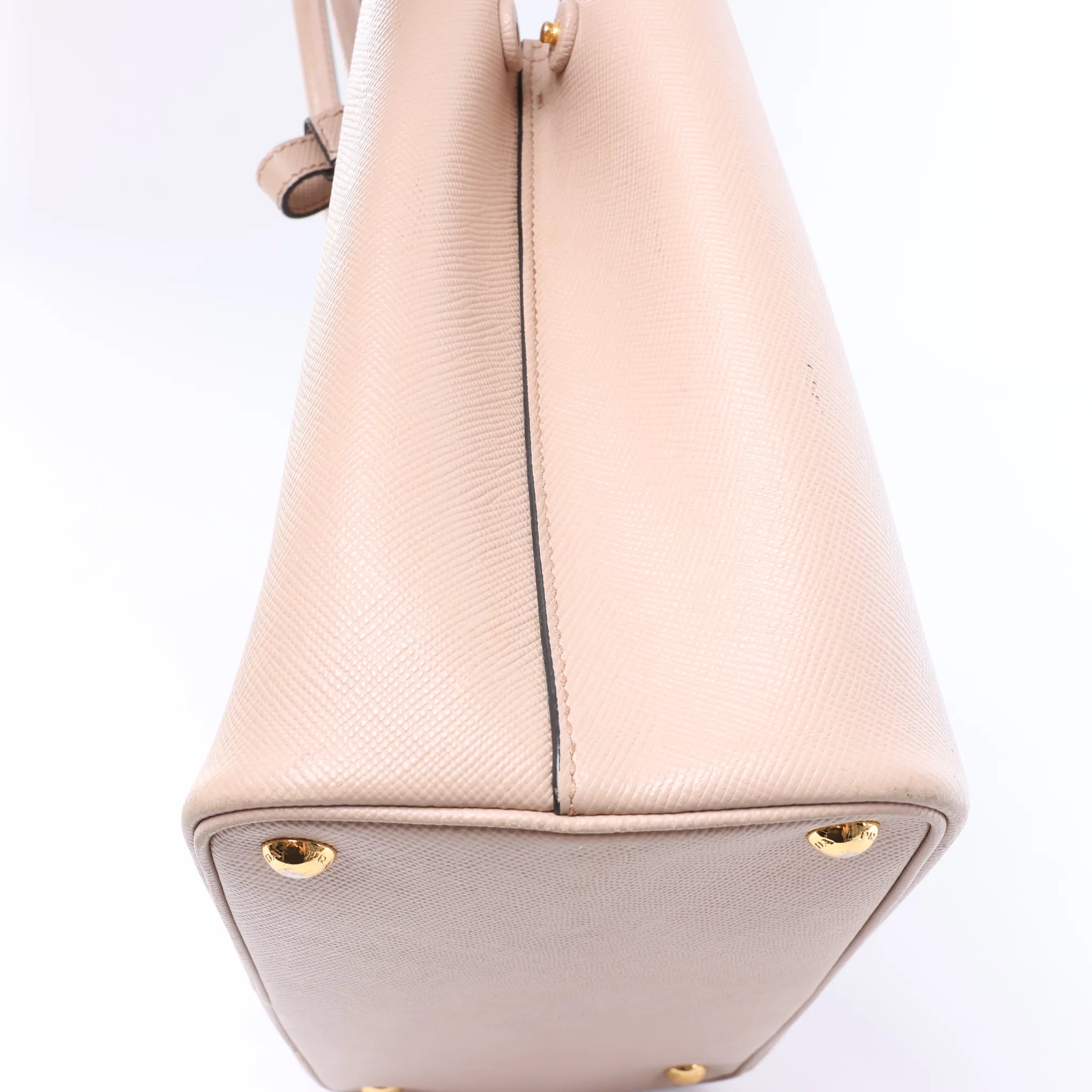 Prada Double Saffiano Leather Handbag in Pink