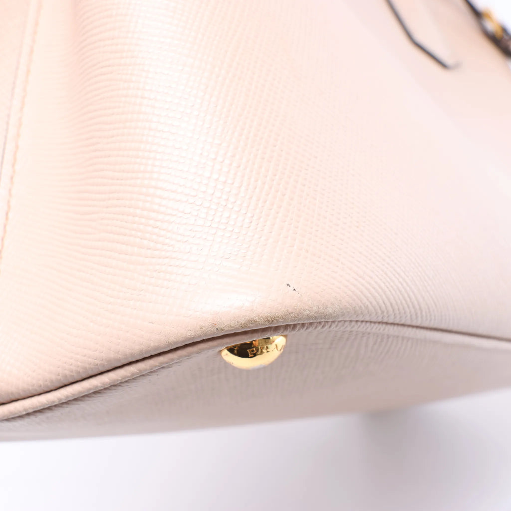 Prada Double Saffiano Leather Handbag in Pink