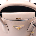 Prada Double Saffiano Leather Handbag in Pink