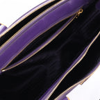 Prada Galleria Saffiano Lux Leather 2Way Handbag in Purple
