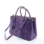 Prada Galleria Saffiano Lux Leather 2Way Handbag in Purple