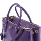 Prada Galleria Saffiano Lux Leather 2Way Handbag in Purple