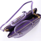 Prada Galleria Saffiano Lux Leather 2Way Handbag in Purple