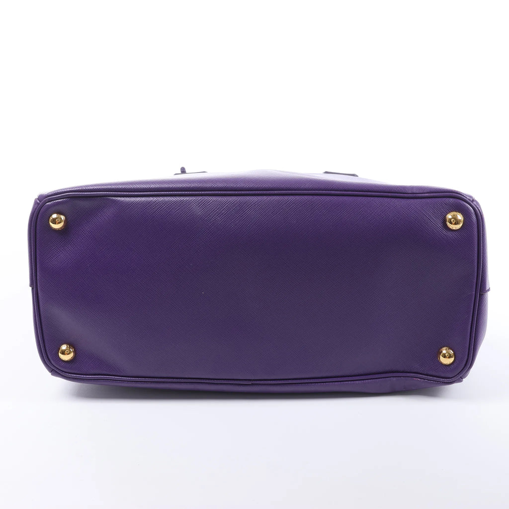 Prada Galleria Saffiano Lux Leather 2Way Handbag in Purple