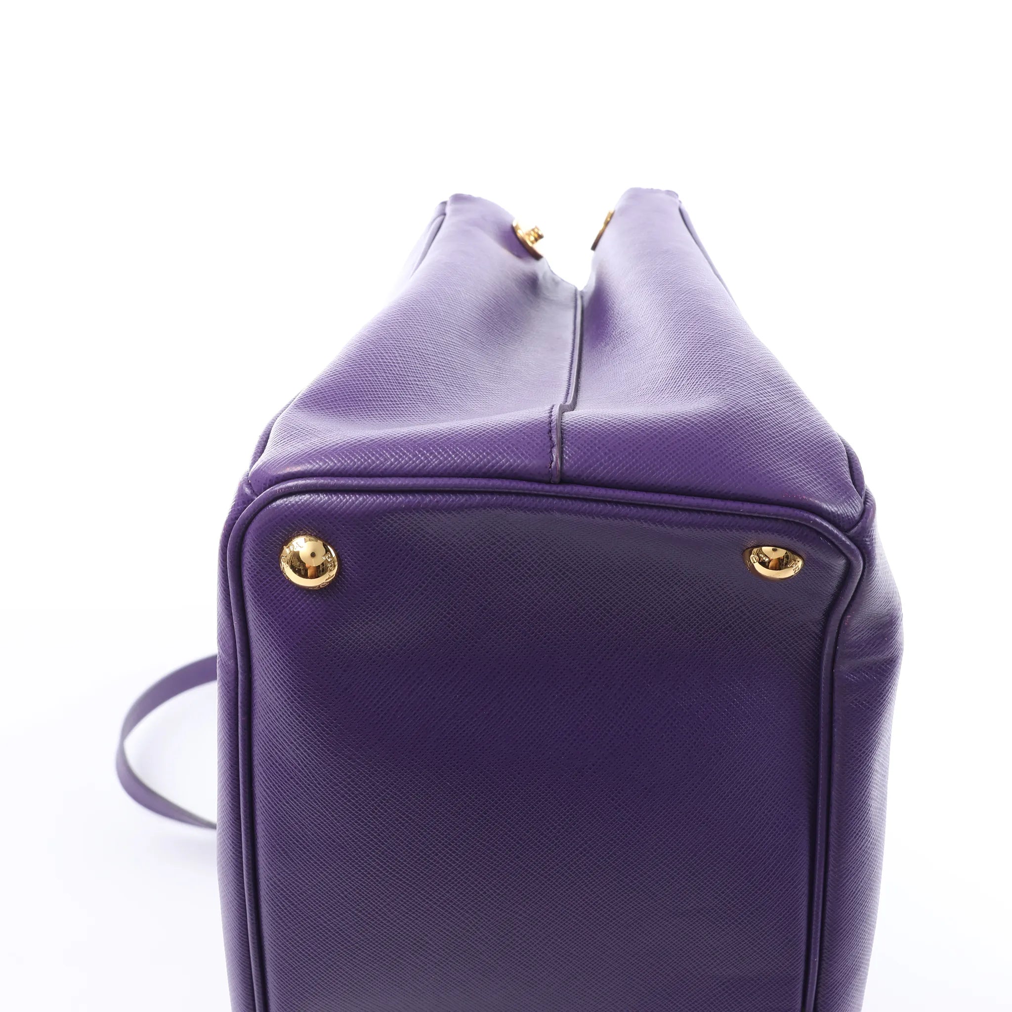 Prada Galleria Saffiano Lux Leather 2Way Handbag in Purple