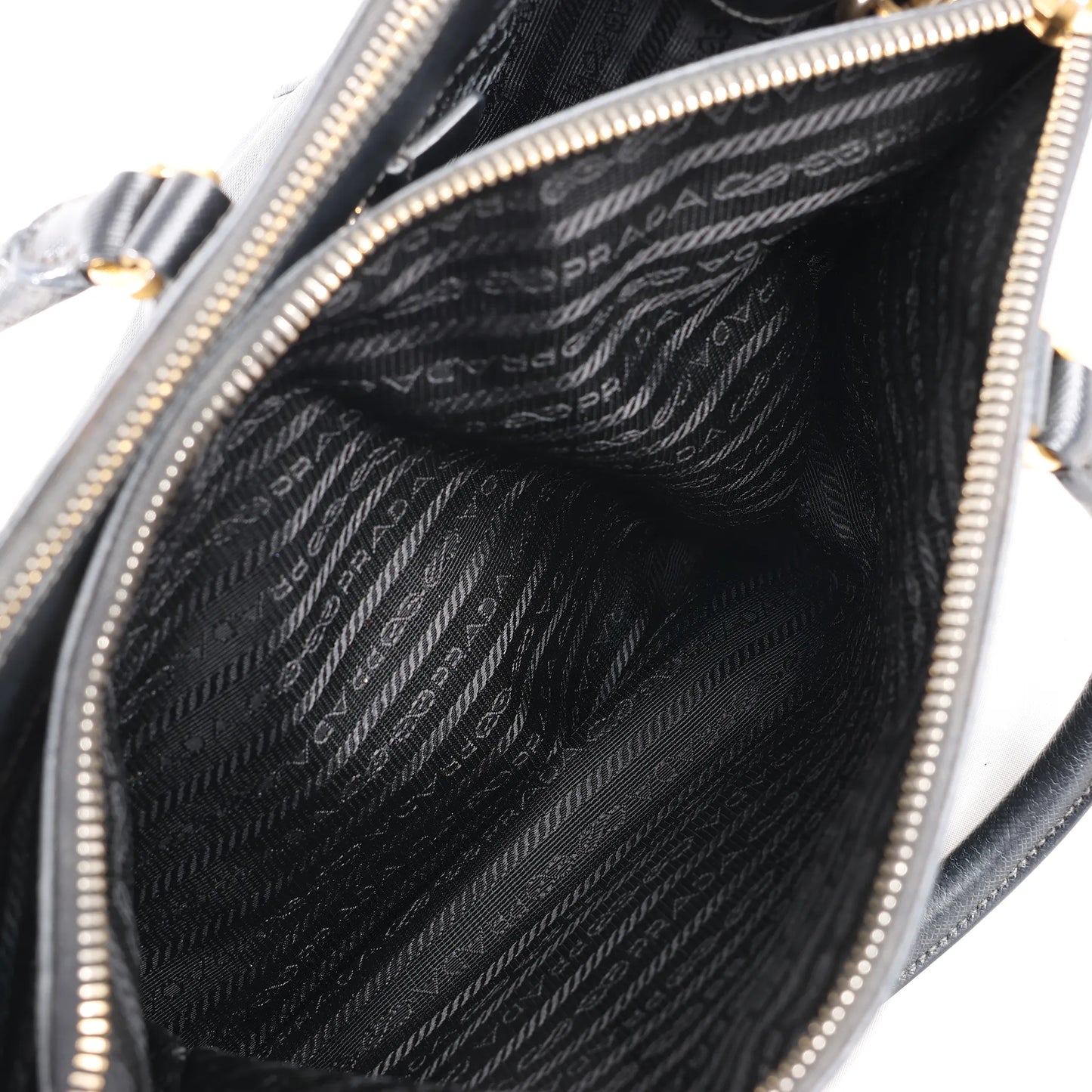 Prada Galleria Saffiano Lux Leather 2Way Handbag in Black