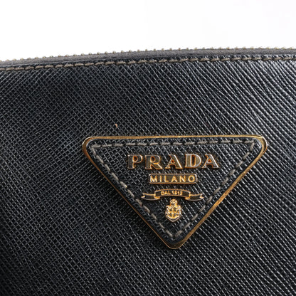 Prada Galleria Saffiano Lux Leather 2Way Handbag in Black