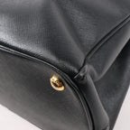 Prada Galleria Saffiano Lux Leather 2Way Handbag in Black