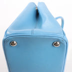 Prada Galleria Saffiano Lux Leather 2Way Handbag in Blue