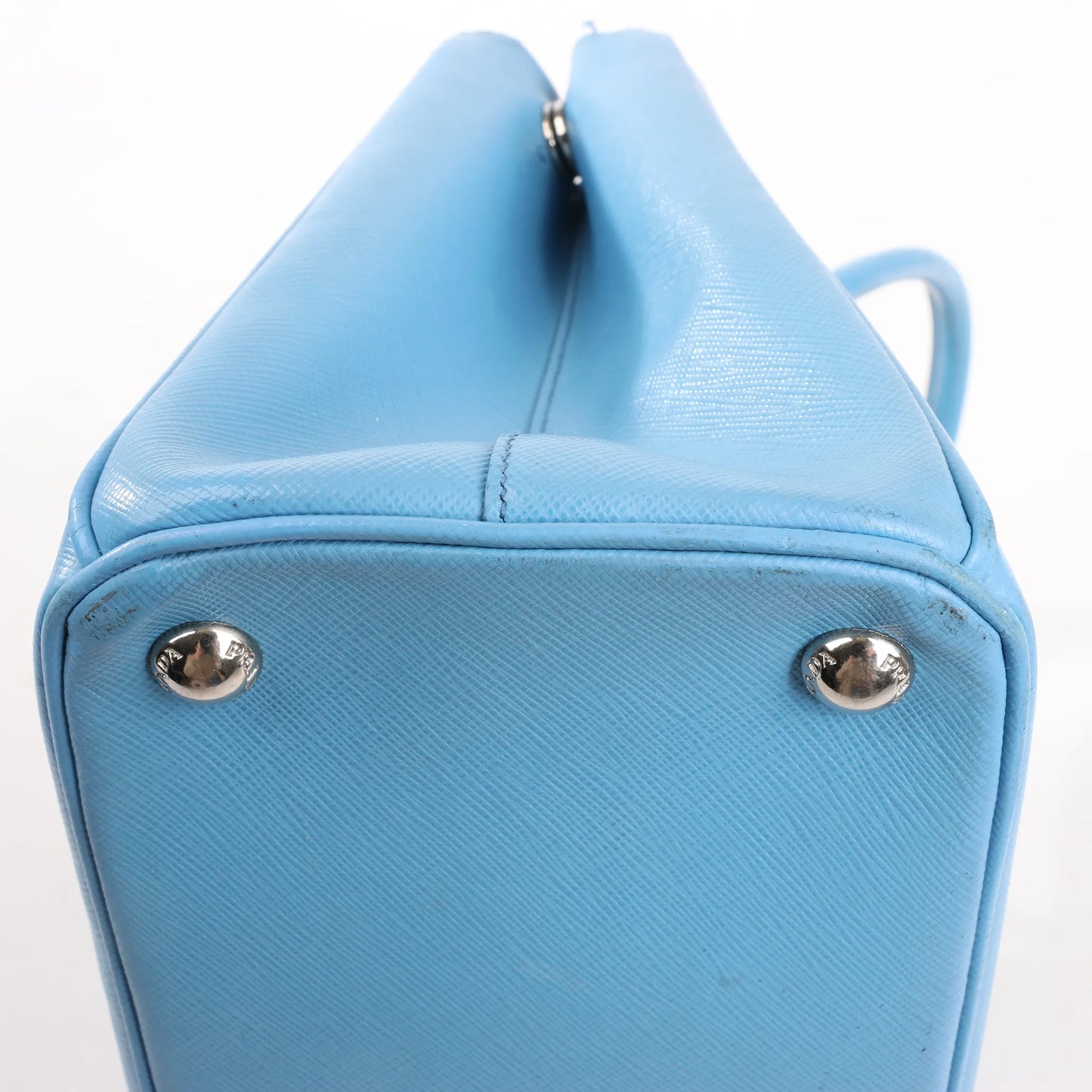 Prada Galleria Saffiano Lux Leather 2Way Handbag in Blue