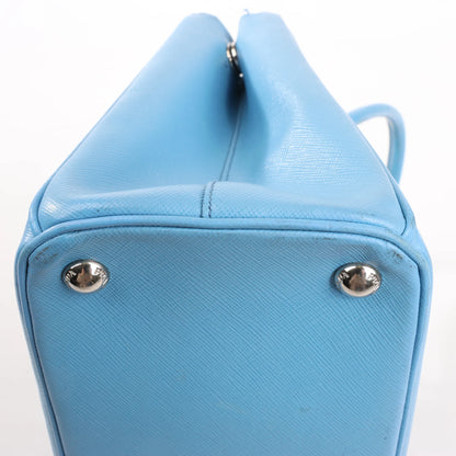 Prada Galleria Saffiano Lux Leather 2Way Handbag in Blue