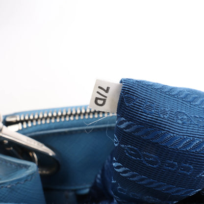 Prada Galleria Saffiano Lux Leather 2Way Handbag in Blue