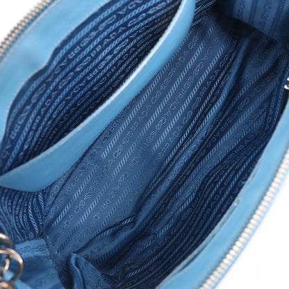 Prada Galleria Saffiano Lux Leather 2Way Handbag in Blue
