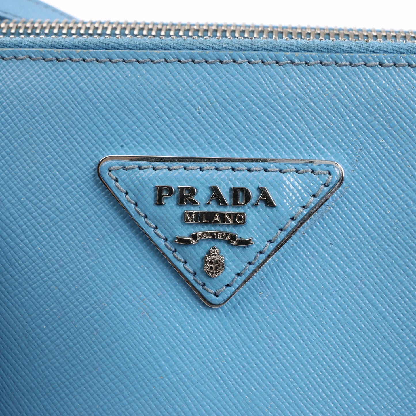 Prada Galleria Saffiano Lux Leather 2Way Handbag in Blue