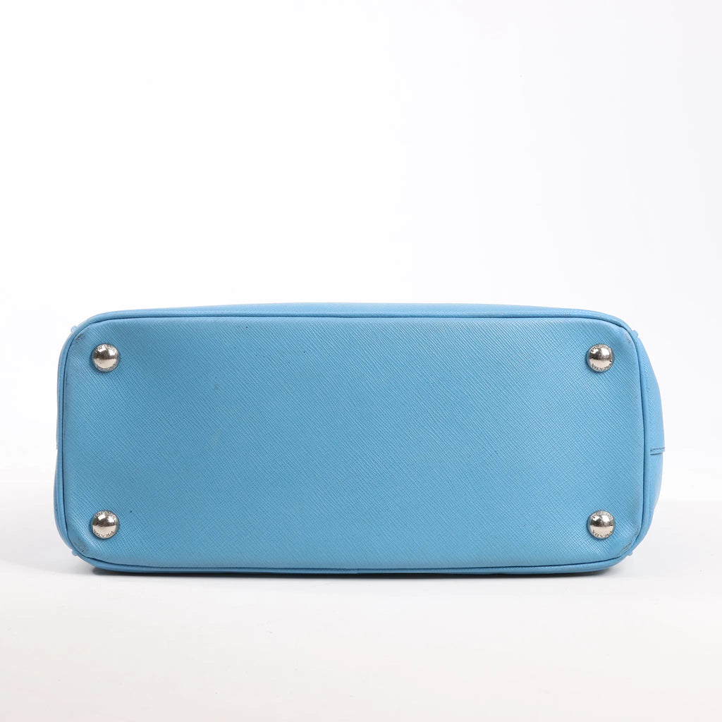 Prada Galleria Saffiano Lux Leather 2Way Handbag in Blue