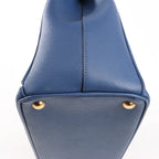 Prada Galleria Saffiano Lux Leather 2Way Handbag in Navy Blue 1BA274