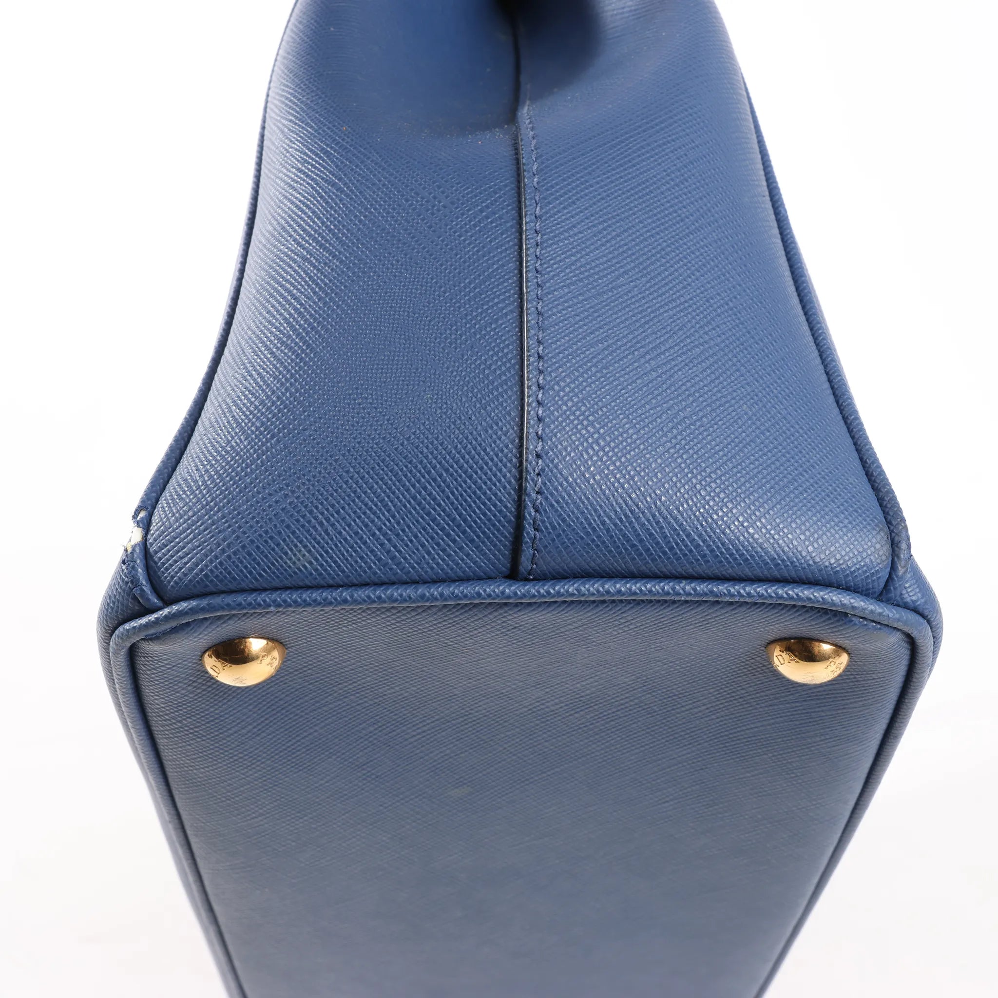 Prada Galleria Saffiano Lux Leather 2Way Handbag in Navy Blue 1BA274