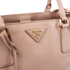 Prada Galleria Saffiano Leather 2Way Handbag in Beige