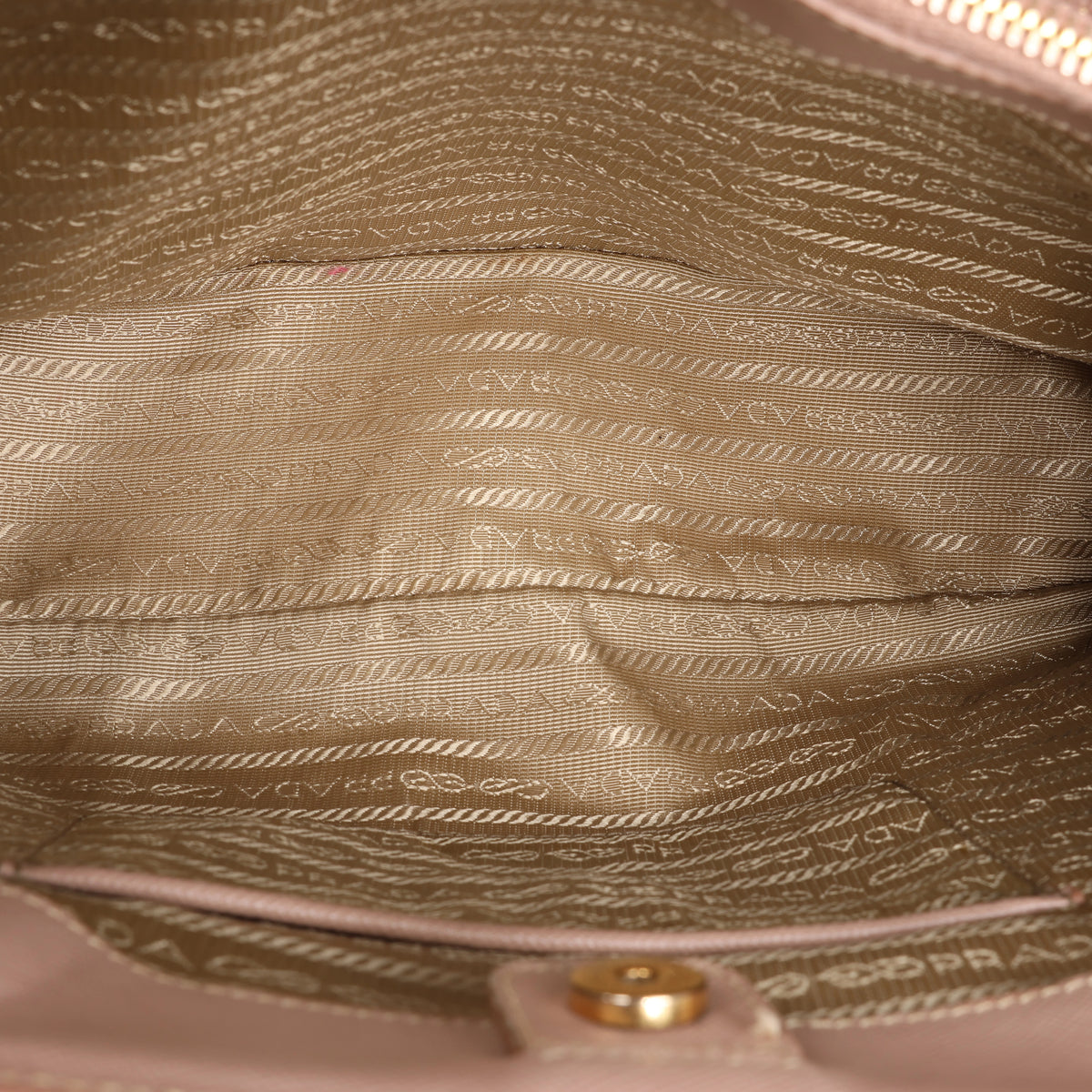 Prada Galleria Saffiano Leather 2Way Handbag in Beige