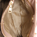 Prada Galleria Saffiano Leather 2Way Handbag in Beige