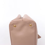 Prada Galleria Saffiano Leather 2Way Handbag in Beige