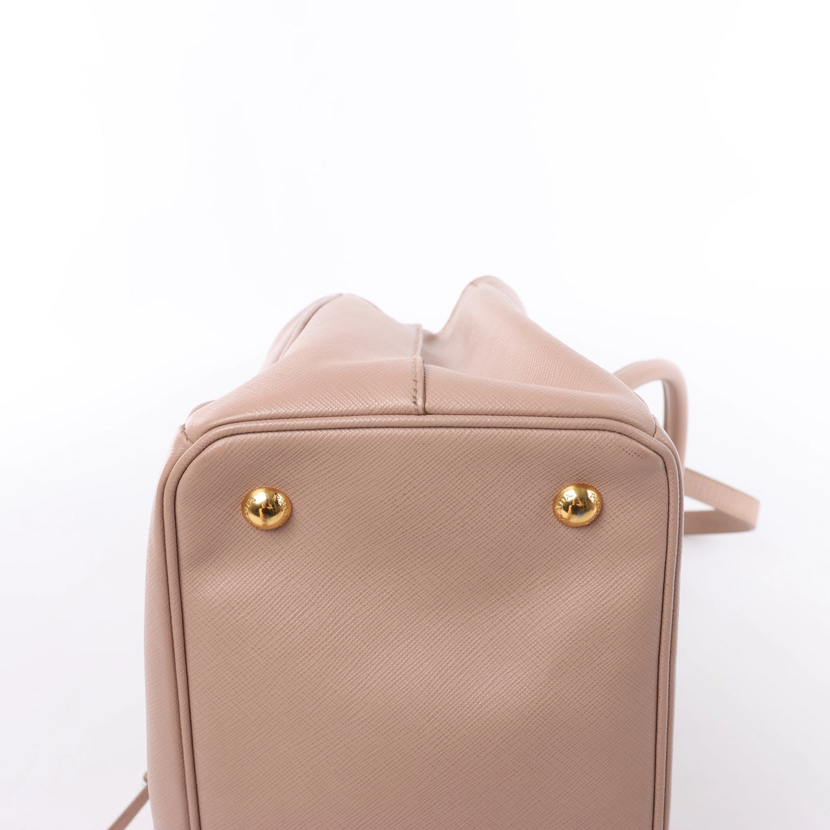 Prada Galleria Saffiano Leather 2Way Handbag in Beige