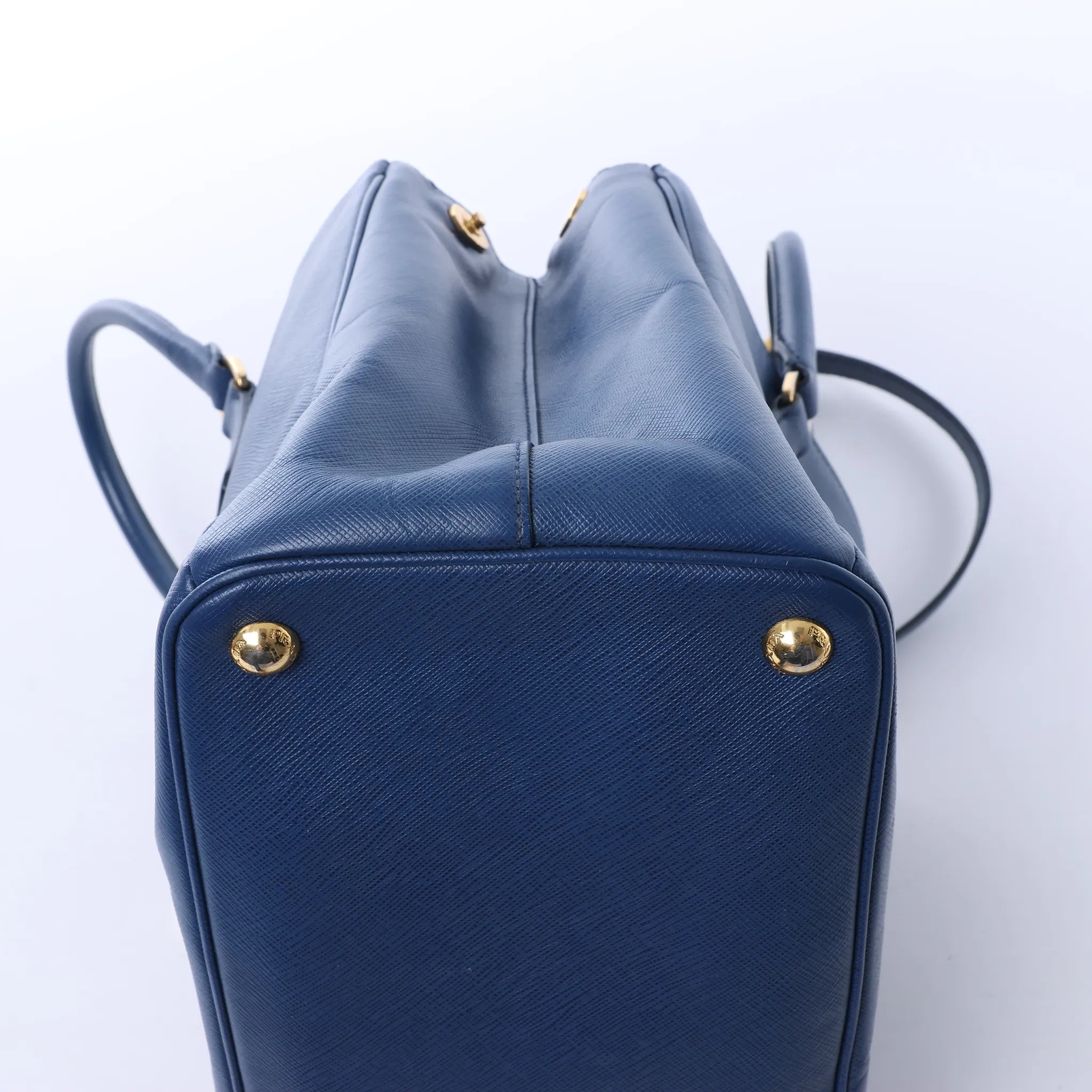 Prada Galleria Saffiano Lux Leather 2Way Handbag in Blue 324823