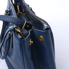 Prada Galleria Saffiano Lux Leather 2Way Handbag in Blue 324823