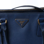 Prada Galleria Saffiano Lux Leather 2Way Handbag in Blue 324823