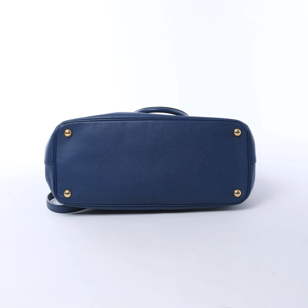 Prada Galleria Saffiano Lux Leather 2Way Handbag in Blue 324823