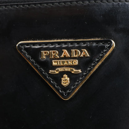 Prada Galleria Saffiano Lux Smooth Leather 2Way Handbag in Black