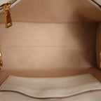 Prada Bibliothèque Leather 2Way Shoulder Bag in White
