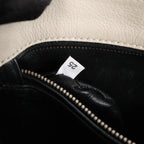 Prada Arcade Glace Leather Chain Crossbody Bag in White