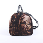 Prada Tessuto Stampato Nylon & Leather 2Way Handag in Black x Purple BL0922