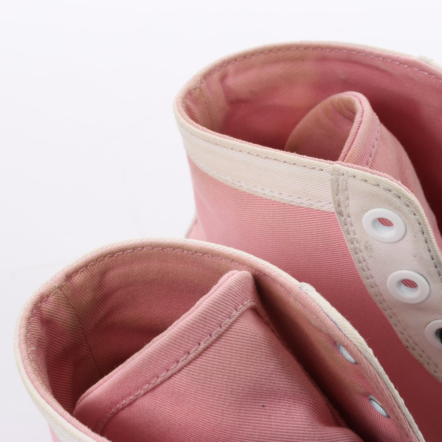 PRADA Canvas-Sneaker mit Colorblock-Muster und Keilabsatz in Pink, Größe 39 EU