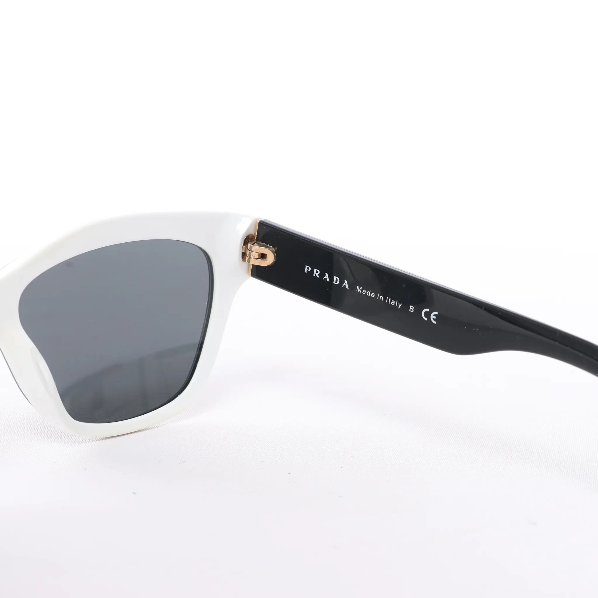 Prada SPR 23X Sunglasses in Black/White