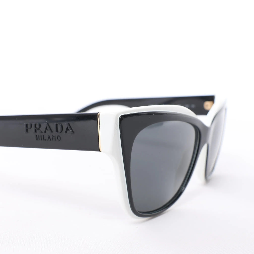 Prada SPR 23X Sunglasses in Black/White