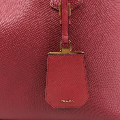 Prada Cuir Saffiano Lux Leder 2-Wege-Handtasche in Rosa