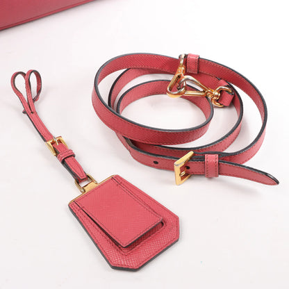 Prada Cuir Saffiano Lux Leder 2-Wege-Handtasche in Rosa