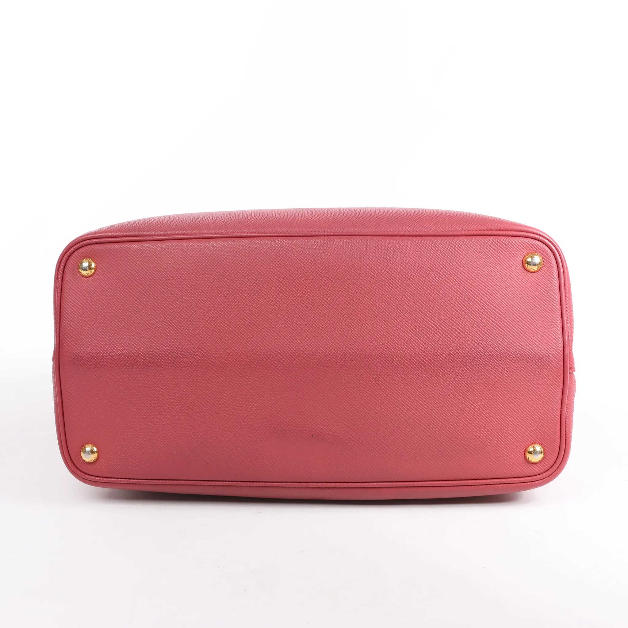 Prada Cuir Saffiano Lux Leather 2Way Handbag in Pink